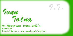 ivan tolna business card